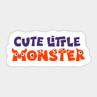 Cute Little Monster Sticker